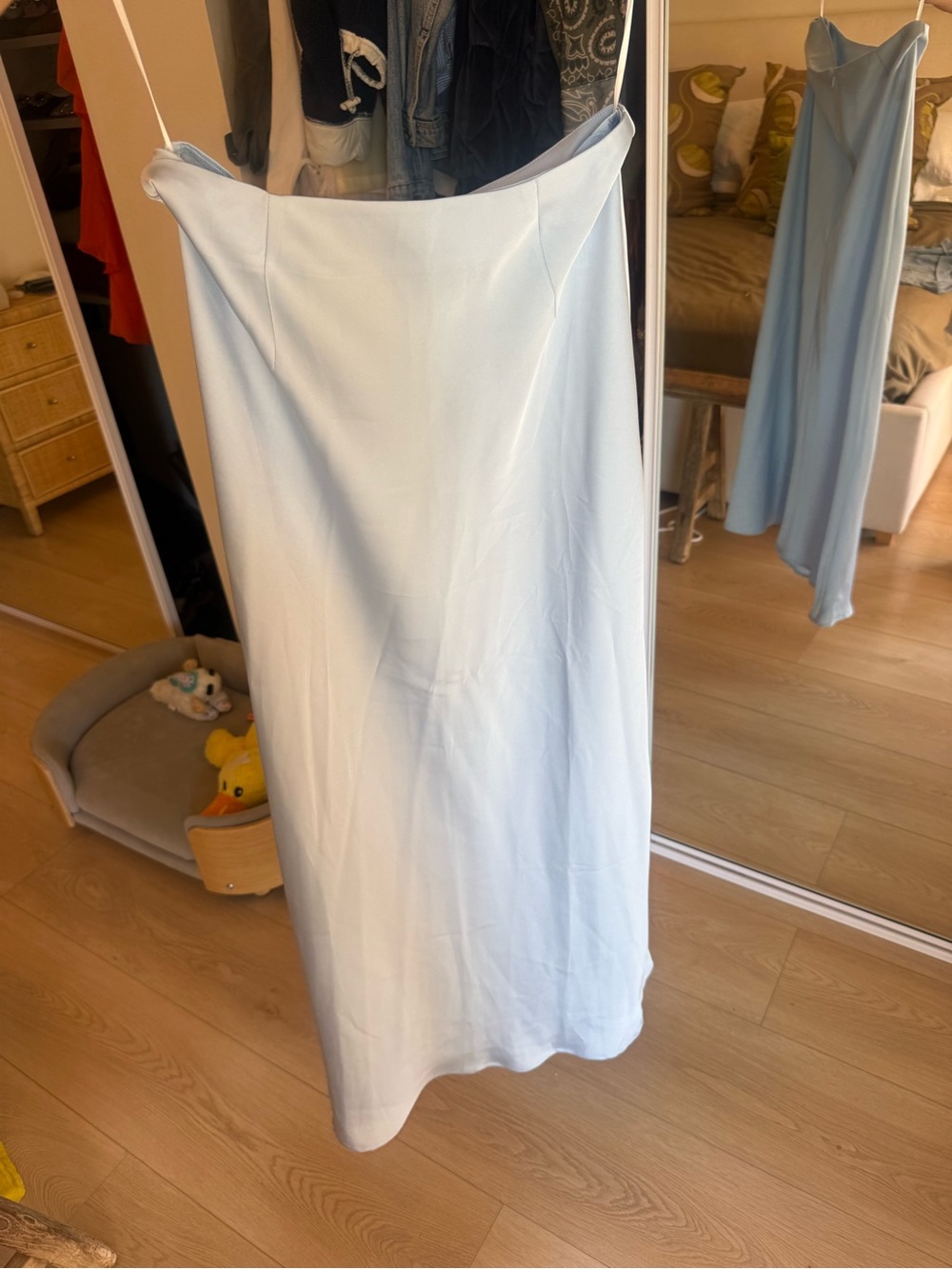 Commense Pale Blue Maxi Skirt - Picture 3 of 4